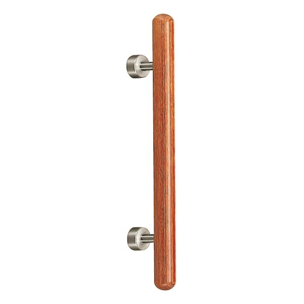 (LINEクーポン有)シロクマ NO.81/600MM ウッド ウッドカプセル取手 No.81 600mm ウッド 1組 2本 NO.81600MMウッド|測定器・工具のイーデンキ