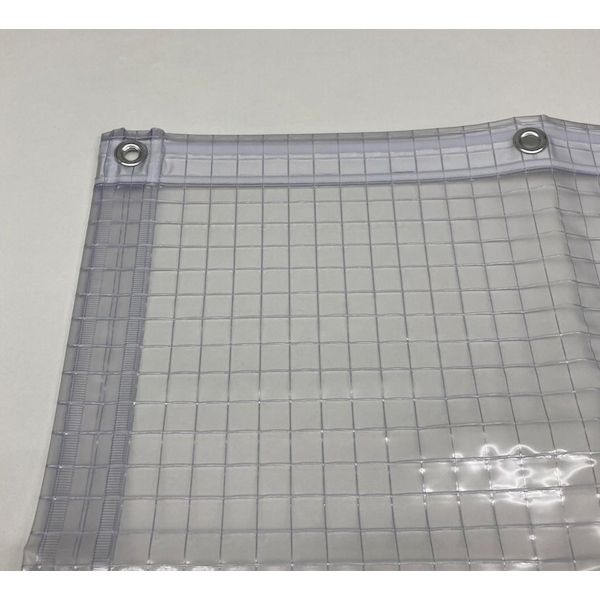 (LINEクーポン有)【個人宅配送不可】【個数:1個】水上 MIZUKAMI ME-SHEET360-10-10 直送 代引不可・他メーカー同梱不可 ビニールカーテン 塩ビ 糸入り 半透明 耐候タイプ 厚み0.36×幅W1000×高さH1000mm ME