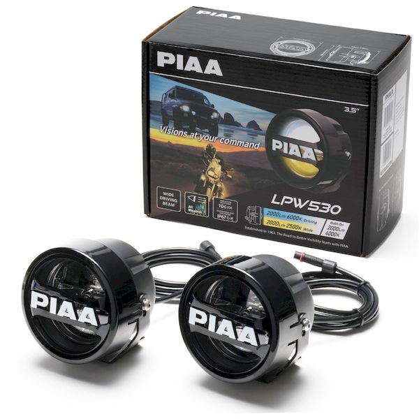 PIAA ピア DKW531 LPW530 WIDE：6000K 12V 20W LED 2入