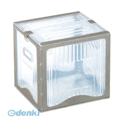 (LINEクーポン有)岐阜プラスチック工業 リスボックス26B【１個】 C/GY リスボックス26B【１個】 折りたたみ コンテナボックス クリア 軽量 グレー