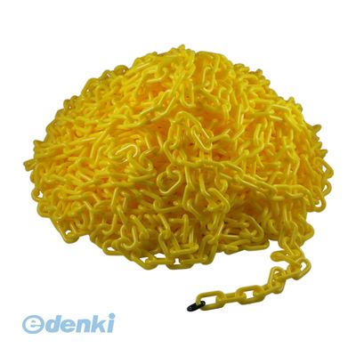 4996368080029 プラスチックチェーン ＃6 黄色 50m｜測定器・工具のイーデンキ