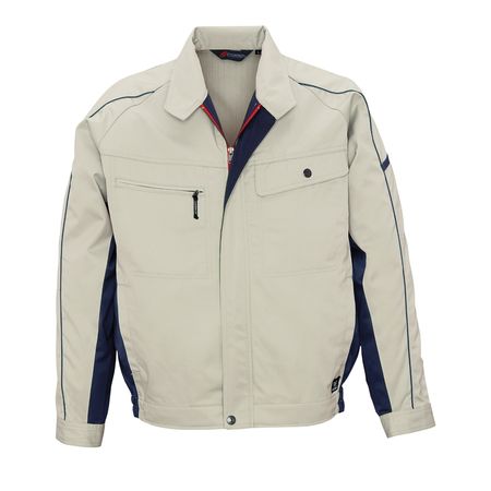 (LINEクーポン有)4930269191705 ECO WORLD 3656 ナガソデジヤケツト 色：シルバーグレーXブルーグレー サイズ：S