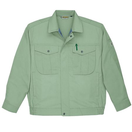 (LINEクーポン有)4532484583787 ECO WORLD 5647 ナガソデジヤケツト 色：グリーン サイズ：S