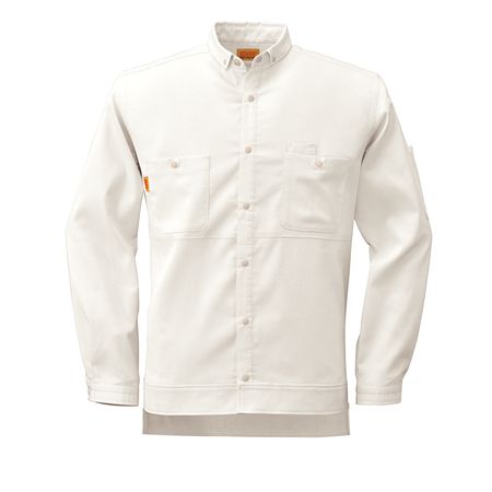 (LINEクーポン有)4930269025642 SMART WORK WEAR SW505 メンズ／レデイース2WAYシヤツ 色：パウダーホワイト サイズ：5L