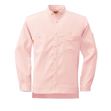 (LINEクーポン有)4930269025703 SMART WORK WEAR SW505 メンズ／レデイース2WAYシヤツ 色：パウダーローズ サイズ：LL