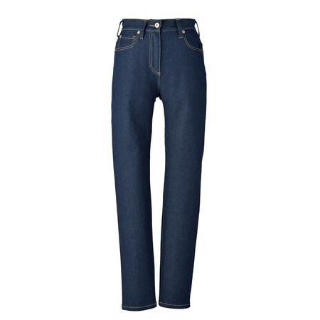 (LINEクーポン有)4930269158555 SMART WORK WEAR SW132 レデイーステーパードデニムパンツ 色：ワンウオツシユ サイズ：17号
