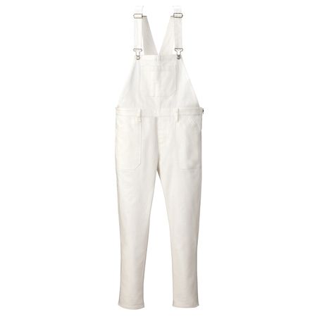 (LINEクーポン有)4930269218846 SMART WORK WEAR SW151 メンズオーバーオール 色：ホワイト サイズ：LL