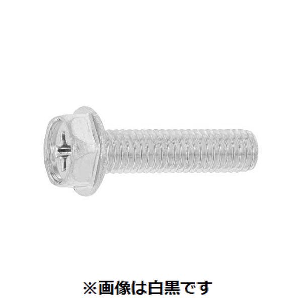 (LINEクーポン有)【個人宅配送不可】【個数:400個】SUNCO 4550365192958 【400個入】 直送 代引不可・他メーカー同梱不可 三価ホワイト + フランジ小ネジ B10D13 6 X 10