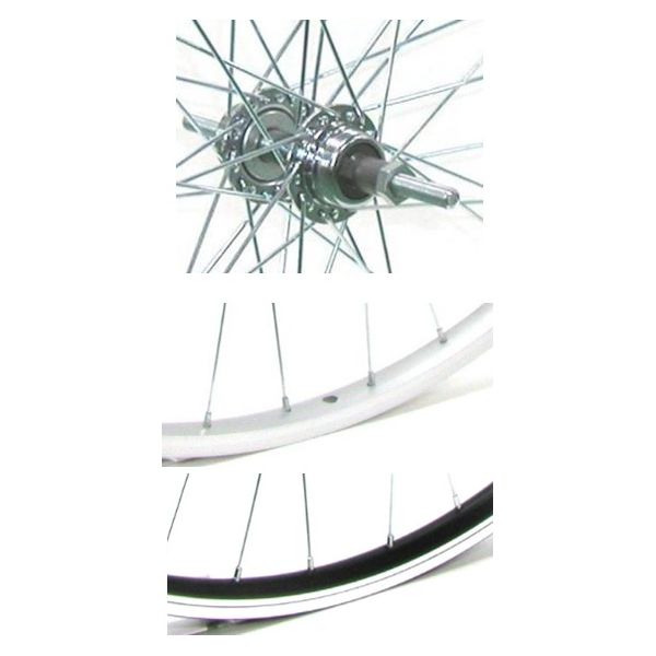 楽天市場】自転車 ホイール 26インチ フロント リア 前後セット タイヤ