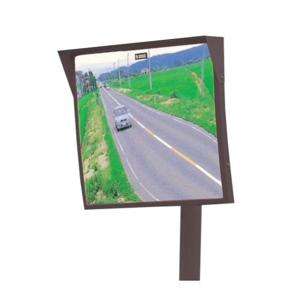 (LINEクーポン有)【個人宅配送不可】【個数：1個】信栄物産 A46H-BR 直送 代引不可・他メーカー同梱不可 カーブミラー アクリル A46HBR｜測定器・工具のイーデンキ