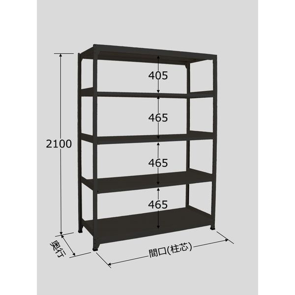 (LINEクーポン有)【個人宅配送不可】サカエ SAKAE RLK-2115 直送 代引不可・他メーカー同梱不可 ラークラック ブラック／150kg／高さ2100／単体 RLK2115