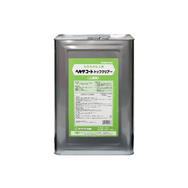 ニッペホームプロダクツ 4976124825187 ヘキサコート トップクリアー 透明 16kg ヘキサコートトップクリアー 80-106平方メートル 防水材ヘキサコート用