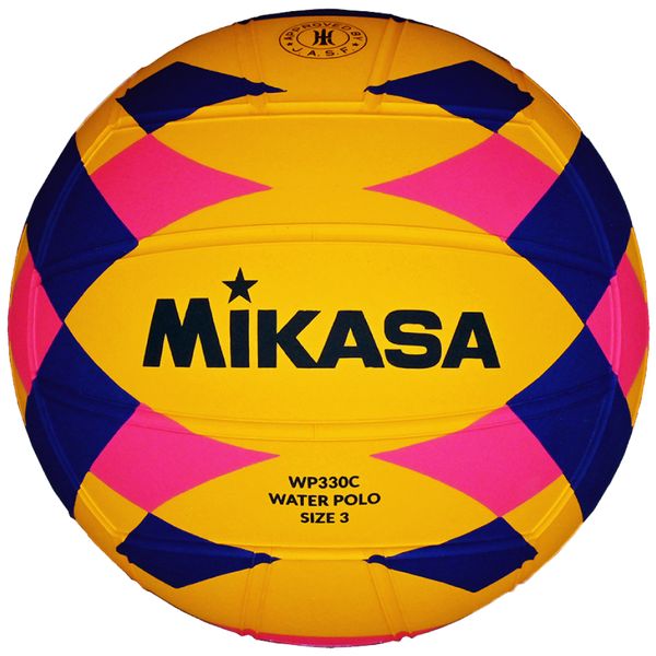 ミカサ MIKASA 4907225800988 WP330C 水球 検定球 中学女子 黄青ピンク