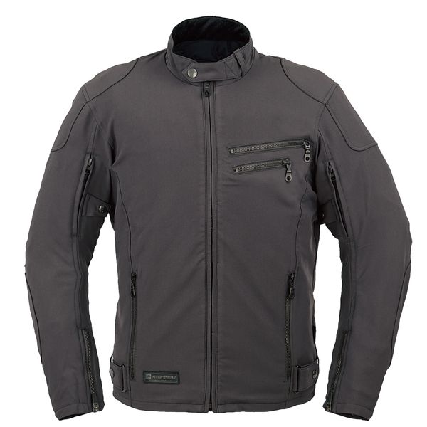 (LINEクーポン有)ラフアンドロード RR7250GML2 エアスルーソフトシェルストレッチライディングZIPジャケット ガンメタ WM