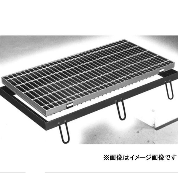 (LINEクーポン有)【個人宅配送不可】【個数：1個】ニムラ PKG 32-3(T-2) 直送 代引不可・他メーカー同梱不可 鋼板製グレーチング 横断溝用みぞぶた 騒音低減 プレーン 受枠付 PKG 一般型 溝幅300mm用 PKG323(T2)