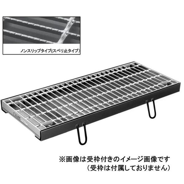 (LINEクーポン有)【個人宅配送不可】【個数：1個】ニムラ PKT-V 65-4.5(T-20) 直送 代引不可・他メーカー同梱不可 鋼板製グレーチング 横断溝用 ボルト固定式 騒音低減用 エコノミー PKT－V スベリ止 溝幅450mm用 PKTV6