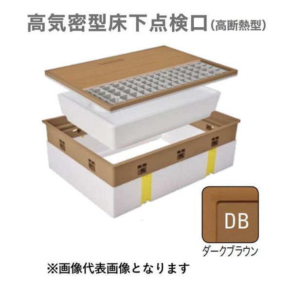 (LINEクーポン有)城東テクノ Ｊｏｔｏ SPF-R45C-BC2-DB 高気密型床下点検口 高断熱型 ４５０×６００　クッションフロア合わせタイプ　色ダークブラウン SPFR45CBC2DB