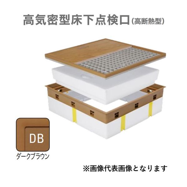 (LINEクーポン有)城東テクノ Ｊｏｔｏ SPF-R60C-BC2-DB 高気密型床下点検口 高断熱型 ６００×６００　クッションフロア合わせタイプ　色ダークブラウン SPFR60CBC2DB