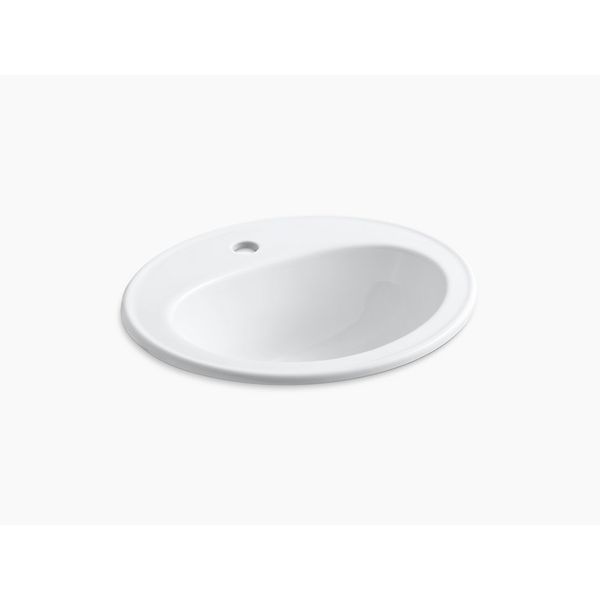 (LINEクーポン有)【個数：1個】KOHLER コーラー K-2196X-1-0 直送 代引不可・他メーカー同梱不可 Pennington ペニントン ドロップイン 1H洗面シンク K2196X10