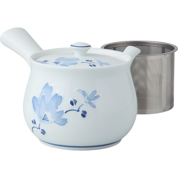 (LINEクーポン有)西海陶器 14826 辻が花 SS特大急須 波佐見焼 スーパーステンレストレーナー SS茶こし付き はさみ焼 緑茶 煎茶 磁器 茶器 お茶