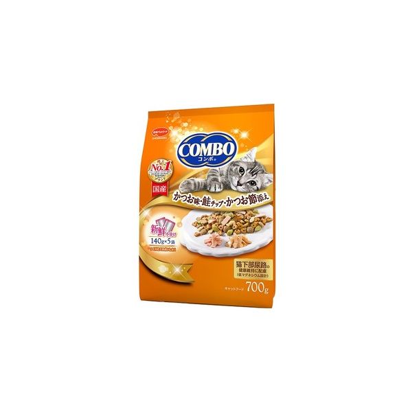 4902112043172 【12個入】ミオコンボ かつお味鮭チップ 700g【キャンセル不可】 キャット 日本ペットフード 猫下部尿路の健康維持 かつお節添え キャットフード｜測定器・工具のイーデンキ