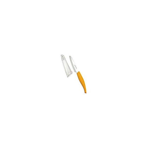 (LINEクーポン有)4971884060236 【18個入】 フレッシュカラー 鞘付フルーツナイフ FC－102 オレンジ【キャンセル不可】