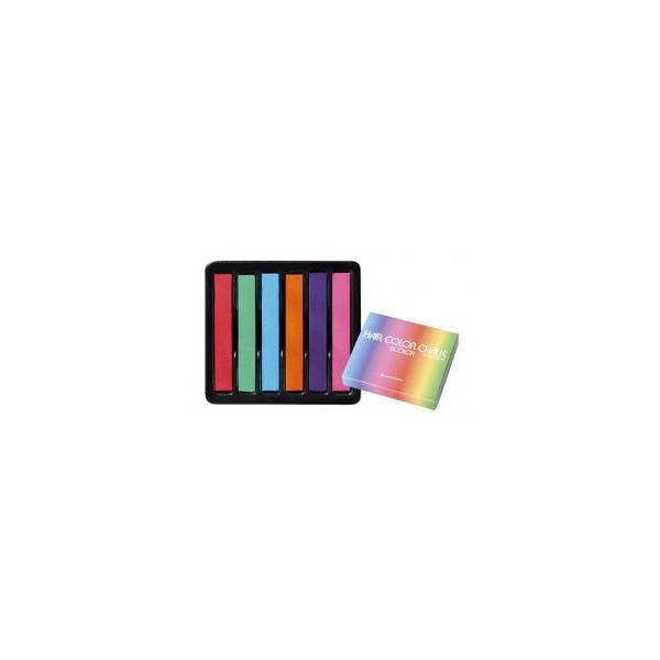 (LINEクーポン有)4989868006743 【12個入】アレス ヘアカラーチョーク 6色【キャンセル不可】 シャンプーで落ちる カラーリング カラフルヘア メッシュ 簡単 CHALIK オリジナル