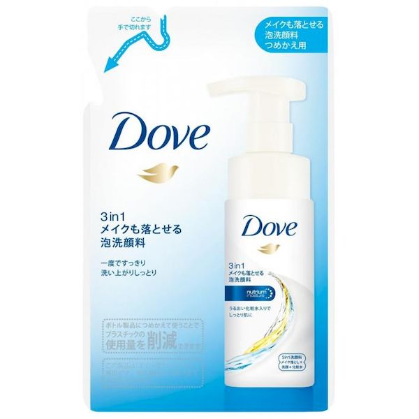 (LINEクーポン有)4902111736921 【24個入】 ダヴ3IN1メイクも落とせる泡洗顔料つめかえ用【キャンセル不可】 9,760円
