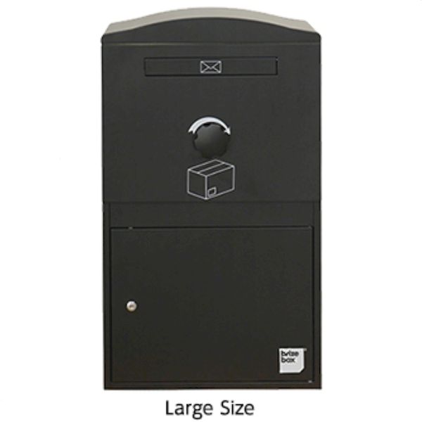 (LINEクーポン有)ボウクス BOWCS BRIZEBOX LARGE-ブラック(BLACK) 直送 代引不可・他メーカー同梱不可 戸建用 宅配ボックス ブライズボックス ラージ 宅配BOX ポスト 荷物受け 戸建て 不在時 宅配 荷物 配達 再配達