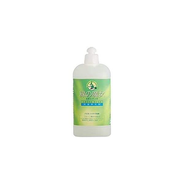 (LINEクーポン有)4902875981018 【24個入】 緑の魔女 キッチン用 420ml【キャンセル不可】