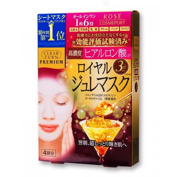 4971710387308 【48個入】 クリアターン プレミアム ロイヤルジュレマスク ヒアルロン酸 4包｜測定器・工具のイーデンキ