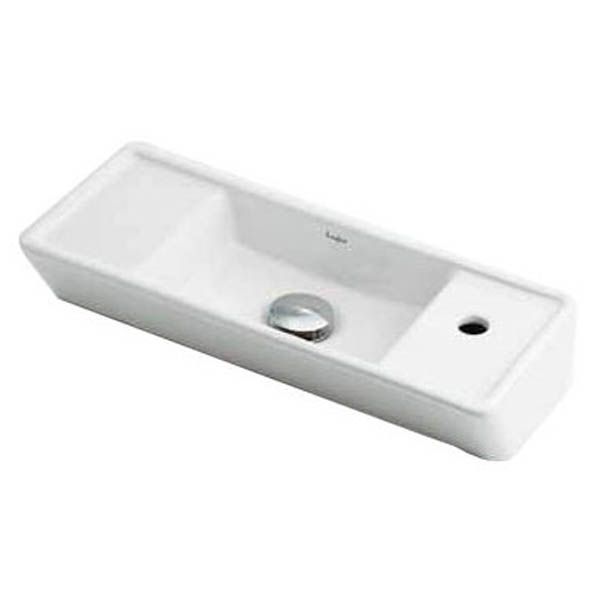 直送 代引不可・他メーカー同梱不可 カクダイ 493-066 壁掛手洗器 493066 KAKUDAI Rホール Luju Rホールタイプ 水栓材料 壁掛専用 陶器製 KAKUDAI壁掛手洗器【キャンセル不可】