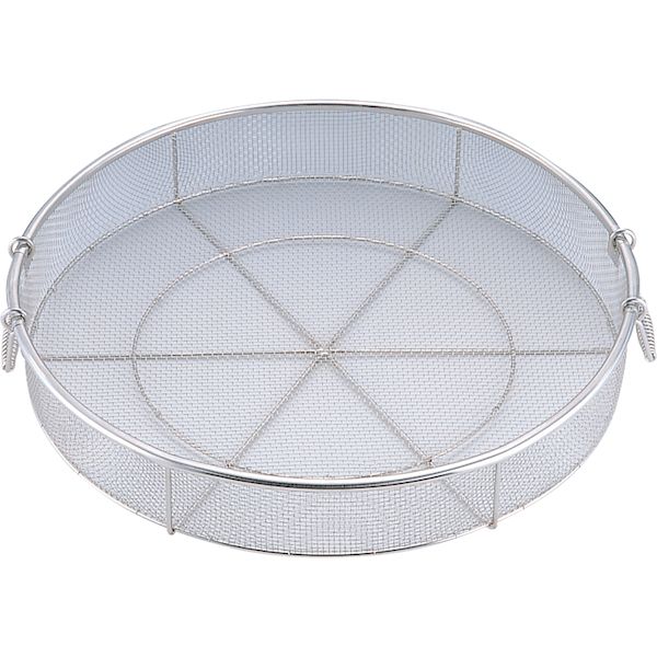 (LINEクーポン有)4703304000306 新越ワークス 18－8給食用手付蒸しカゴ 70cm 5メッシュ