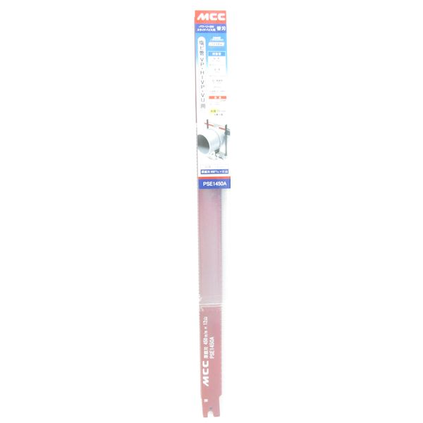 (LINEクーポン有)【個数：1個】松阪鉄工所 MCC PSE1450A 直送 代引不可・他メーカー同梱不可 PS用厚鋸刃 450mmX12山 塩ビ管
