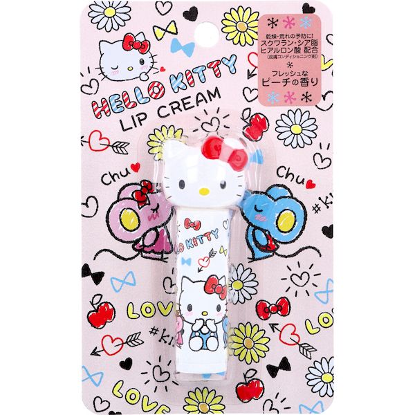 楽天市場】ハローキティ リップクリーム マスコット付き ローズの香り