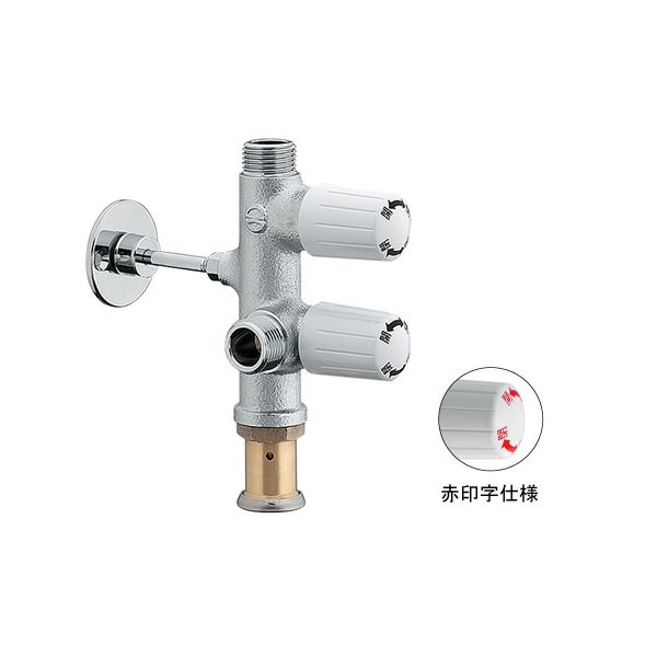 (LINEクーポン有)カクダイ 783-565-13R キッチンヘッダー 78356513R KAKUDAI 水栓金具 赤印字仕様 ビス付【キャンセル不可】