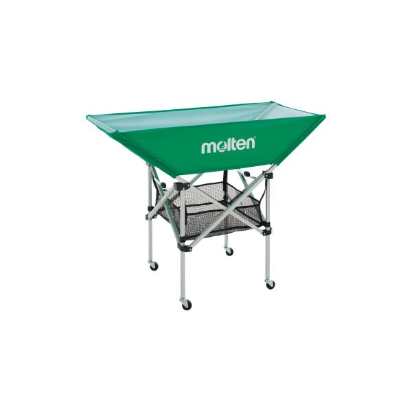 モルテン molten BK0032-G 折りたたみ式平型ボールカゴ 背低 緑 BK0032G