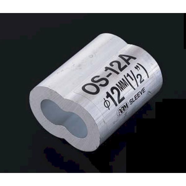 (LINEクーポン有)ふじわら アイオウル OS-6A アームオーバルスリーブ アルミ 適合ワイヤ径6mm 20個入り OS6A