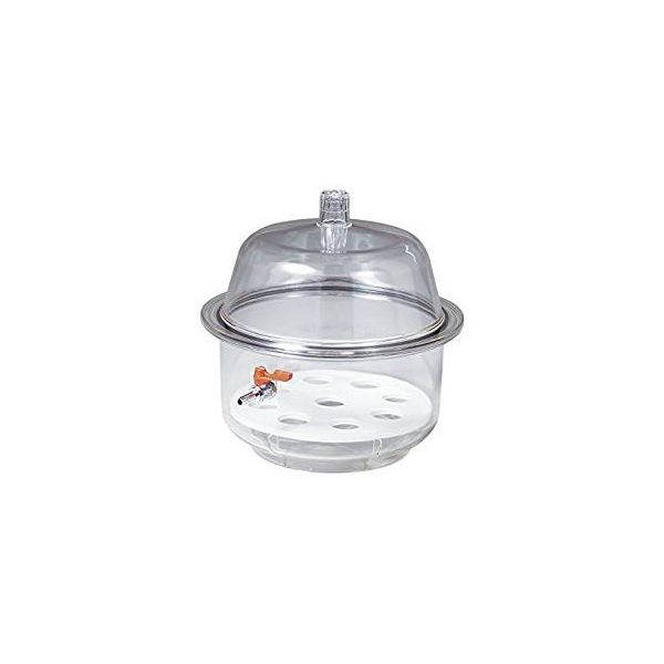 アズワン 1-066-21 真空ポリカデシケーター 240型コック付【1個】 106621 コック付き|測定器・工具のイーデンキ