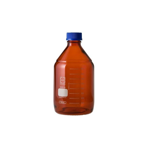 アズワン 1-1961-07 ねじ口びん茶褐色2000mlGL−45A【1本】 1196107 青キャップ付 Sciences SIBATA Life DWK|測定器・工具のイーデンキ