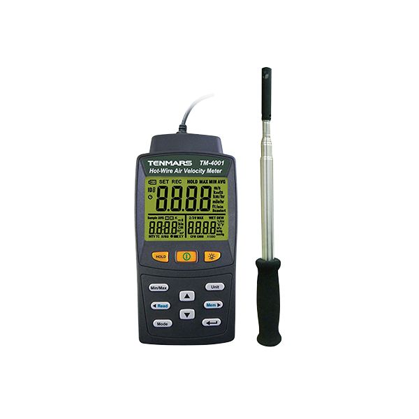 アズワン 3-6242-01 熱線式風速計 TM&minus;4001【1個】 3624201 Tenmars｜測定器・工具のイーデンキ