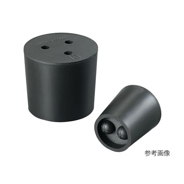 (LINEクーポン有)アズワン 4-390-07 穴付きゴム栓 14号【1個】 439007