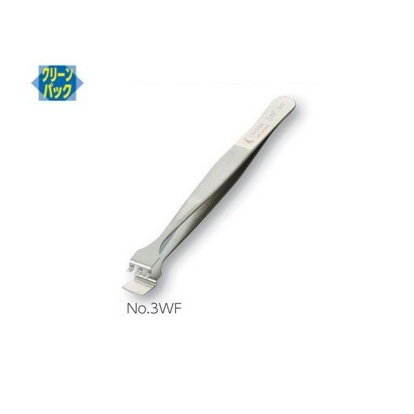 アズワン 7-160-15 フラットピンセット 表面洗浄済 3WF【1本】 716015｜測定器・工具のイーデンキ