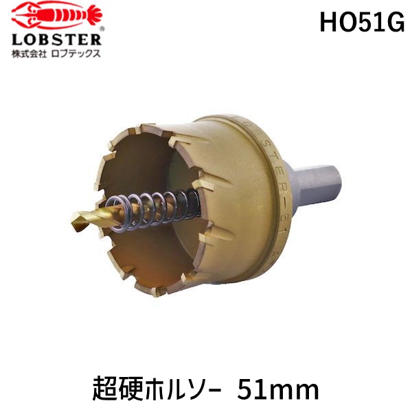【即納在庫品】「直送」ロブテックス HO51G 超硬ホルソー チタンコーティング 51mm|測定器・工具のイーデンキ
