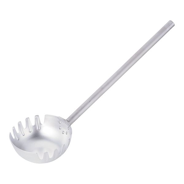 AAL5401 アルミ製麺ひしゃく 両口 φ20cm×柄長50cm|測定器・工具のイーデンキ