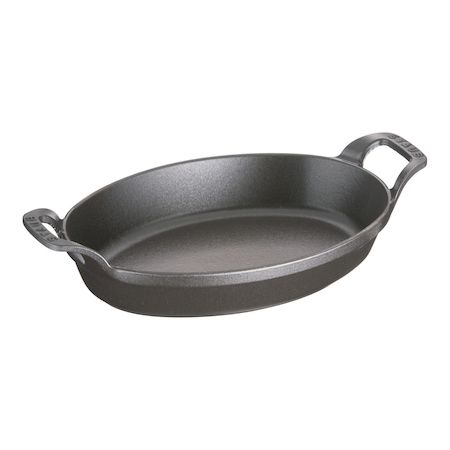 (LINEクーポン有)RST5004 ストウブ オーバルスタッカブルディッシュ 24cm 黒 40509-393