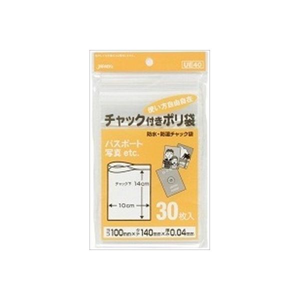 4521684308054 【100個入】 ポリ袋 UE&minus;40 チャック袋E30枚 98520【キャンセル不可】｜測定器・工具のイーデンキ