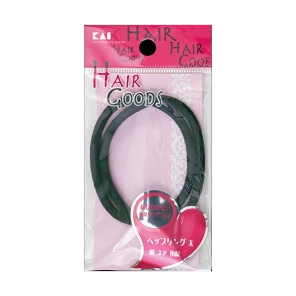 (LINEクーポン有)4901601281217 【360個入】 HA3024 H／G ヘップリング 太 黒2P抗菌 99254【キャンセル不可】