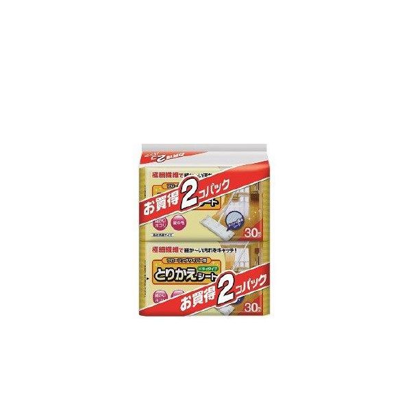 (LINEクーポン有)4901933040919 【15個入】 コットン・ラボ 2Pフローリングワイパー替えシート30枚 100281【キャンセル不可】