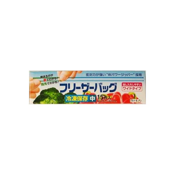 4902393458375 【30個入】 フリーザーバック Ｍ 透明１５枚 ０．０６０ｍｍ 98764【キャンセル不可】